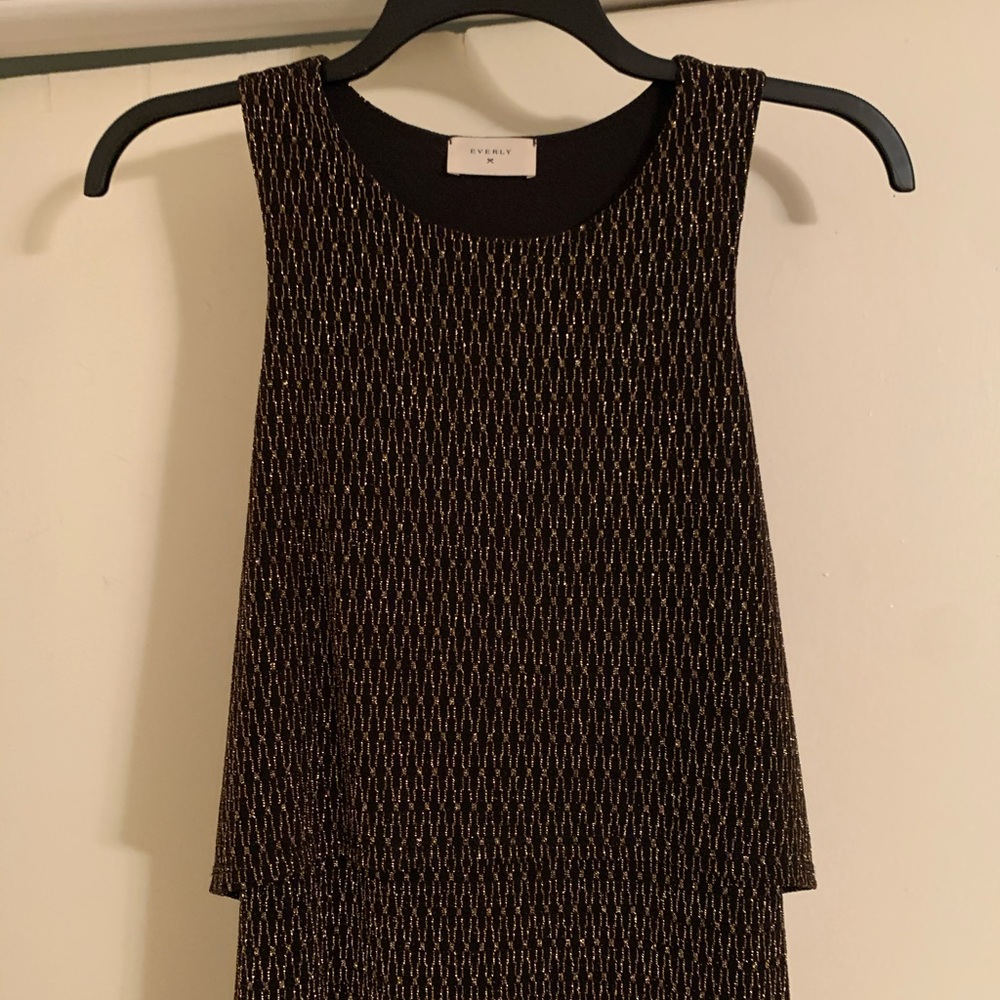 Everly Black and Gold Dress